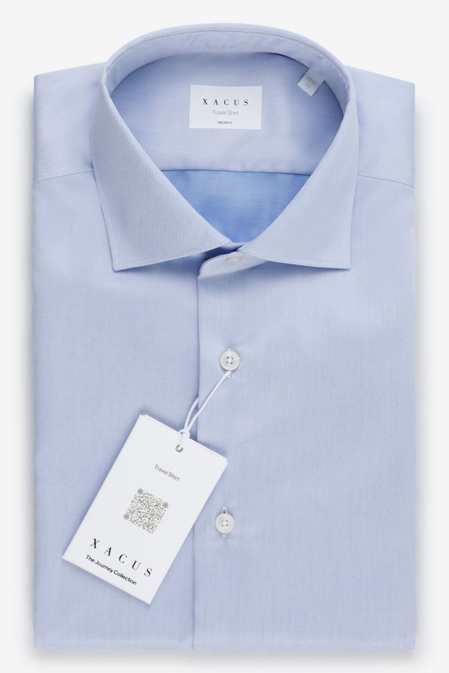 xacus Hemd Herren Xacus Regular Einfarbig 100% Baumwolle kragen Französisch Lange Ärmel