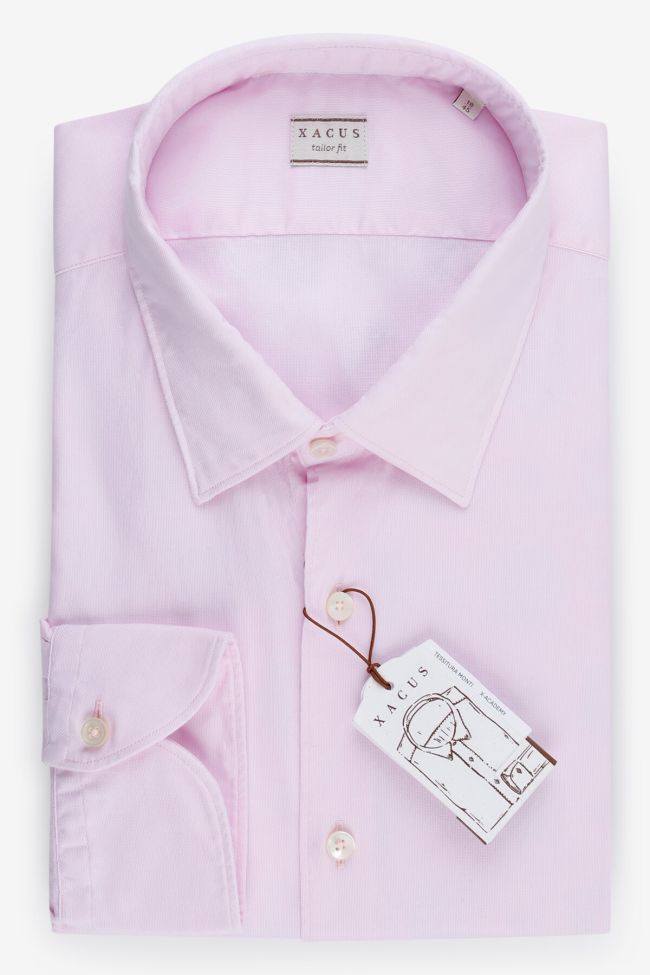 xacus Hemd Herren Xacus Regular Einfarbig 100% Baumwolle kragen Italienisch Lange Ärmel