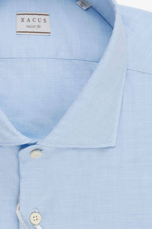 Xacus Hemd Herren Xacus Regular Einfarbig 100% Baumwolle Gewaschen Kragen Französisch Lange Ärmel
