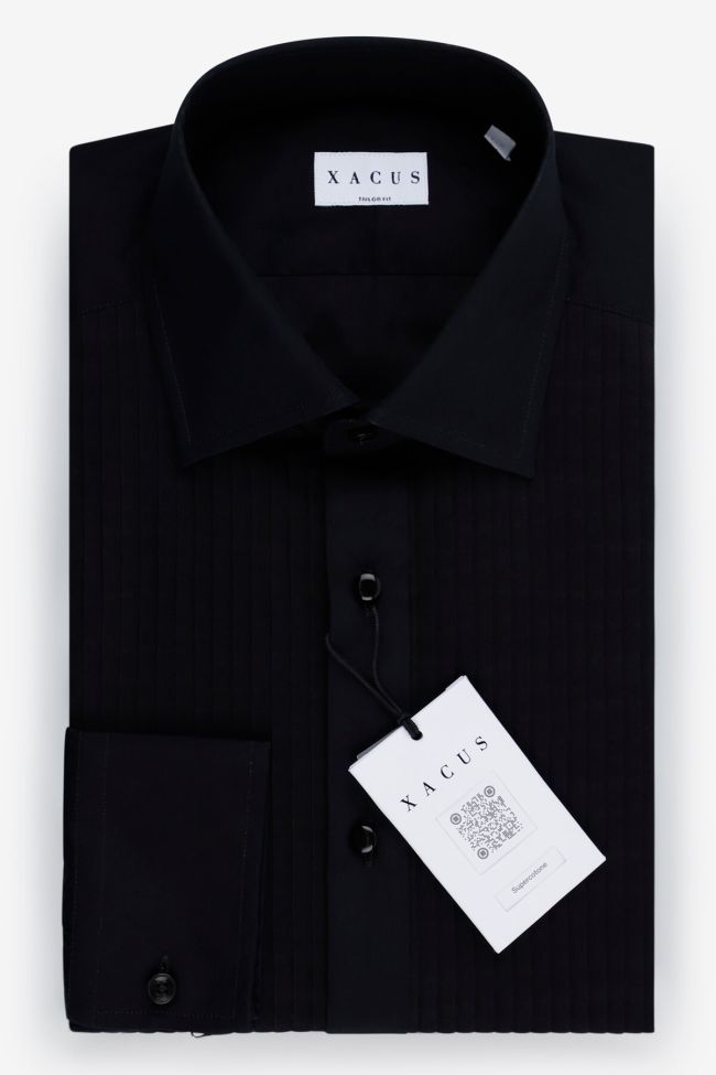 xacus Hemd Herren Xacus Regular Einfarbig 100% Baumwolle kragen Französisch Lange Ärmel
