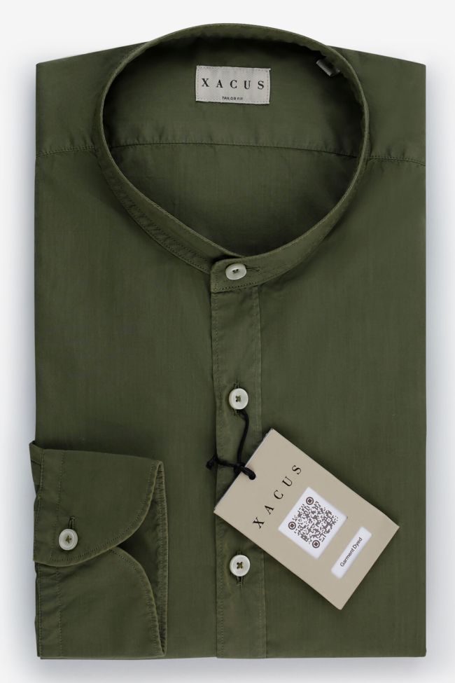xacus Hemd Herren Xacus Regular Einfarbig 100% Baumwolle gewaschen kragen Französisch Lange Ärmel