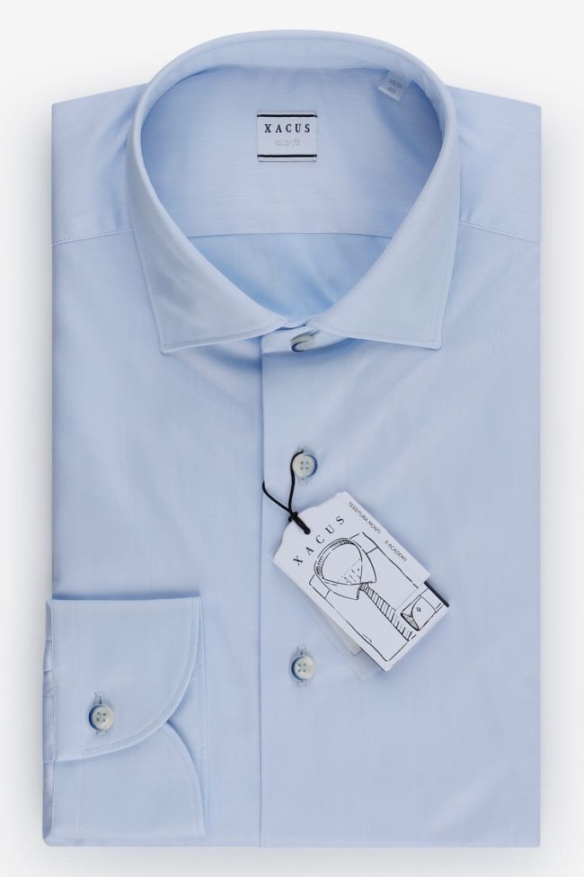 xacus Hemd Herren Xacus Regular Einfarbig 100% Baumwolle kragen Französisch Lange Ärmel