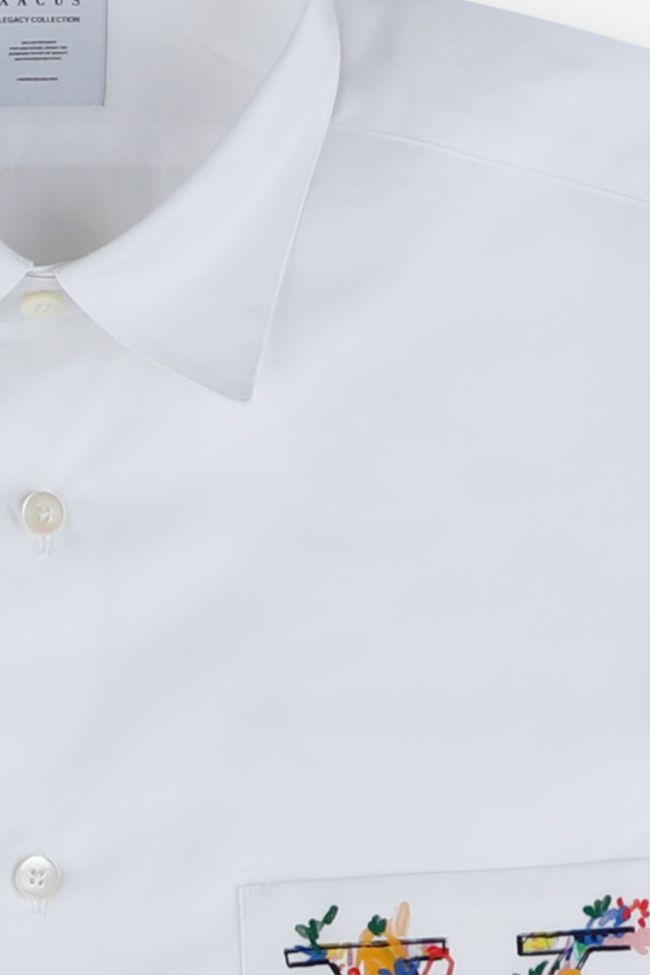 Xacus Hemd Herren Xacus Regular Einfarbig 100% Baumwolle Kragen Italienisch Lange Ärmel