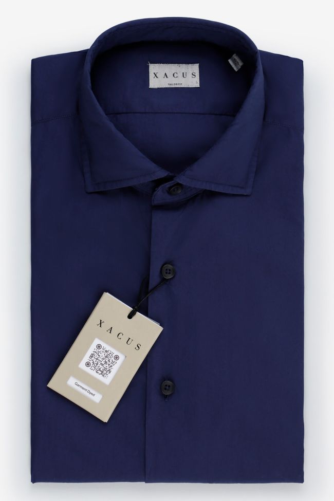 xacus Hemd Herren Xacus Regular Einfarbig 100% Baumwolle kragen Französisch Lange Ärmel