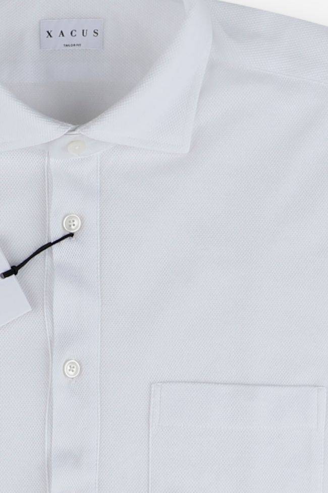 Xacus Hemd Herren Xacus Regular Einfarbig 100% Baumwolle Kragen Französisch Lange Ärmel