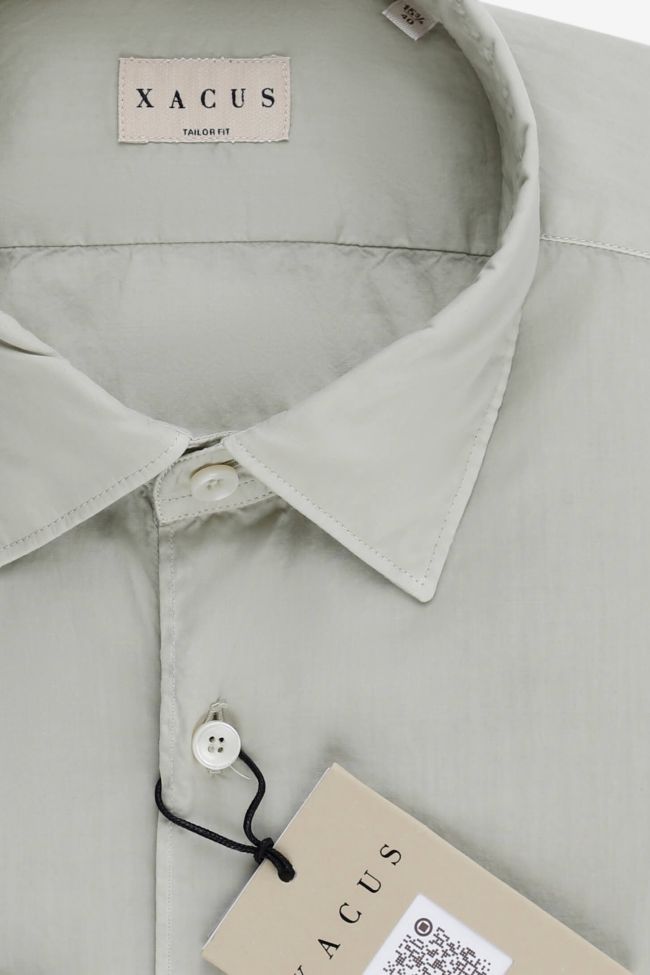 Xacus Hemd Herren Xacus Regular Einfarbig 100% Baumwolle Gewaschen Kragen Französisch Lange Ärmel