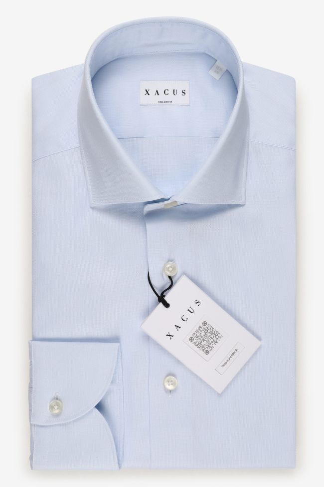 xacus Hemd Herren Xacus Regular Einfarbig 100% Baumwolle kragen Französisch Lange Ärmel