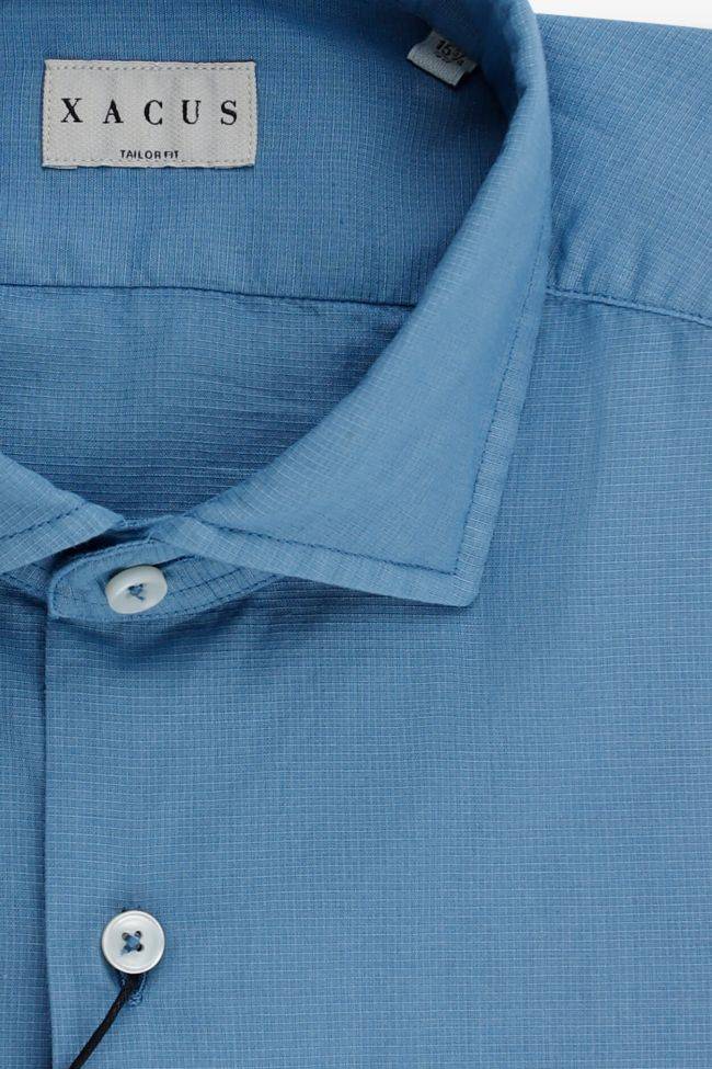 xacus Hemd Herren Xacus Regular Einfarbig 100% Baumwolle kragen Französisch Lange Ärmel