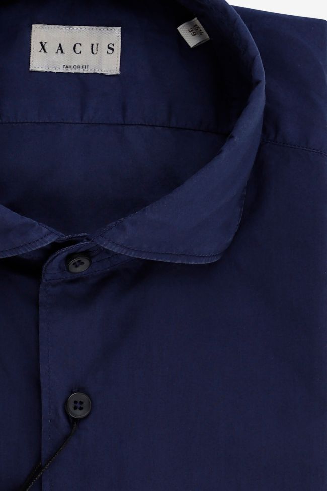 Xacus Hemd Herren Xacus Regular Einfarbig 100% Baumwolle Gewaschen Kragen Französisch Lange Ärmel