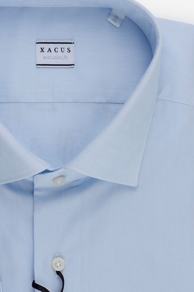 Xacus Hemd Herren Xacus Regular Einfarbig 100% Baumwolle Kragen Französisch Lange Ärmel