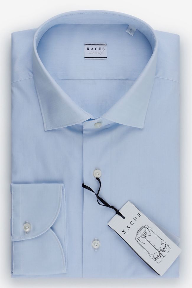 xacus Hemd Herren Xacus Regular Einfarbig 100% Baumwolle kragen Französisch Lange Ärmel
