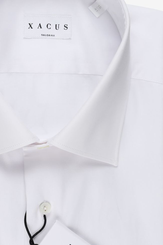 Xacus Hemd Herren Xacus Regular Einfarbig 100% Baumwolle Kragen Italienisch Lange Ärmel