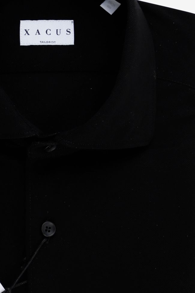 xacus Hemd Herren Xacus Regular Einfarbig 100% Baumwolle kragen Französisch Lange Ärmel