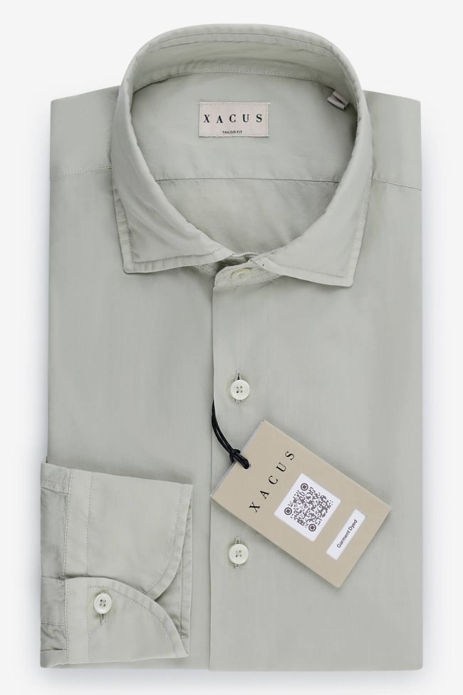 xacus Hemd Herren Xacus Regular Einfarbig 100% Baumwolle kragen Französisch Lange Ärmel