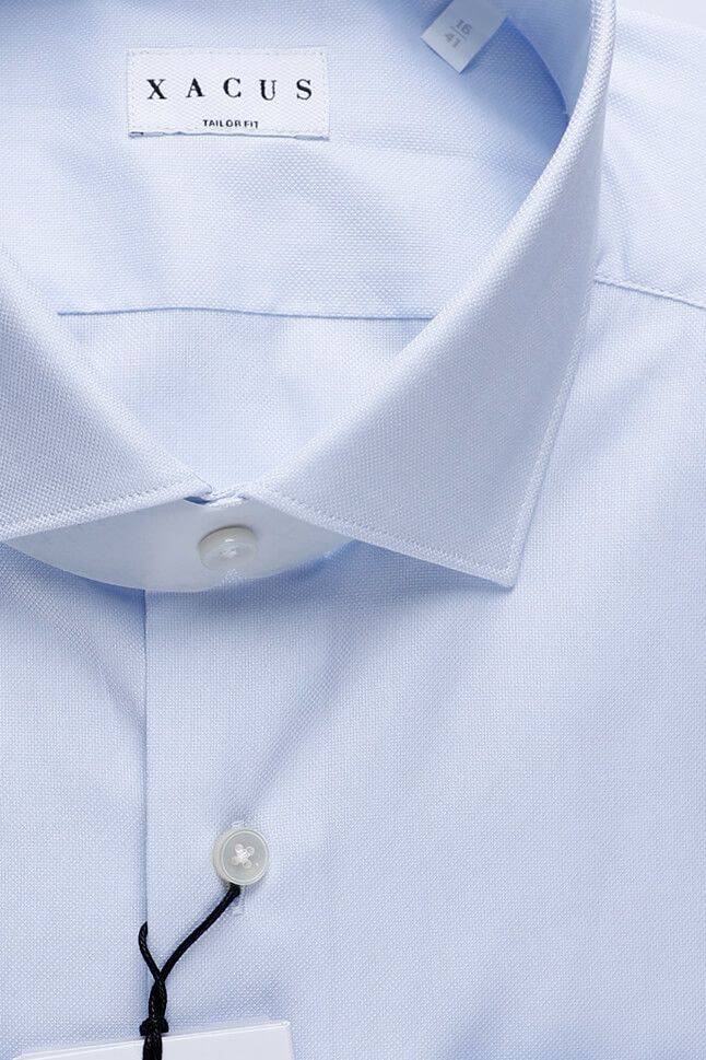 Xacus Hemd Herren Xacus Regular Einfarbig 100% Baumwolle Kragen Französisch Lange Ärmel