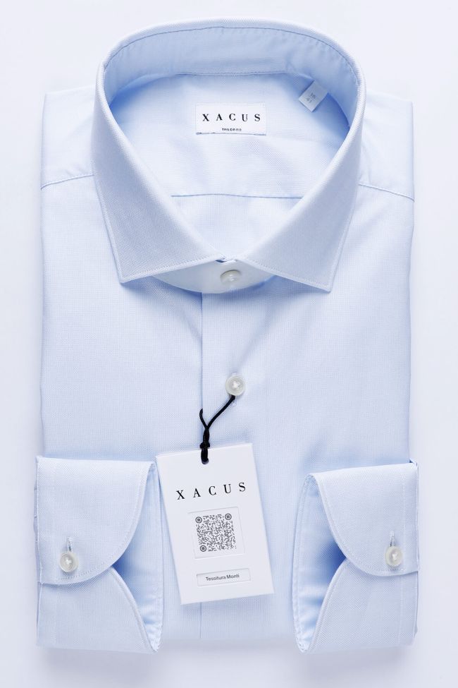 xacus Hemd Herren Xacus Regular Einfarbig 100% Baumwolle kragen Französisch Lange Ärmel