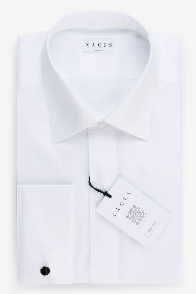 xacus Hemd Herren Xacus Regular Einfarbig 100% Baumwolle kragen Italienisch Lange Ärmel