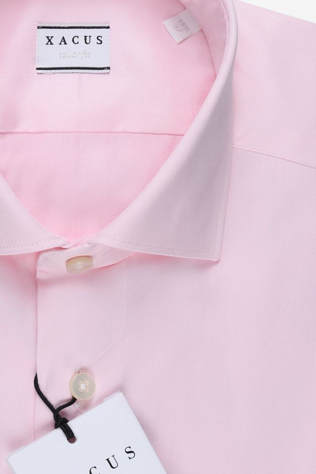 Xacus Hemd Herren Xacus Regular Einfarbig 100% Baumwolle Kragen Französisch Lange Ärmel