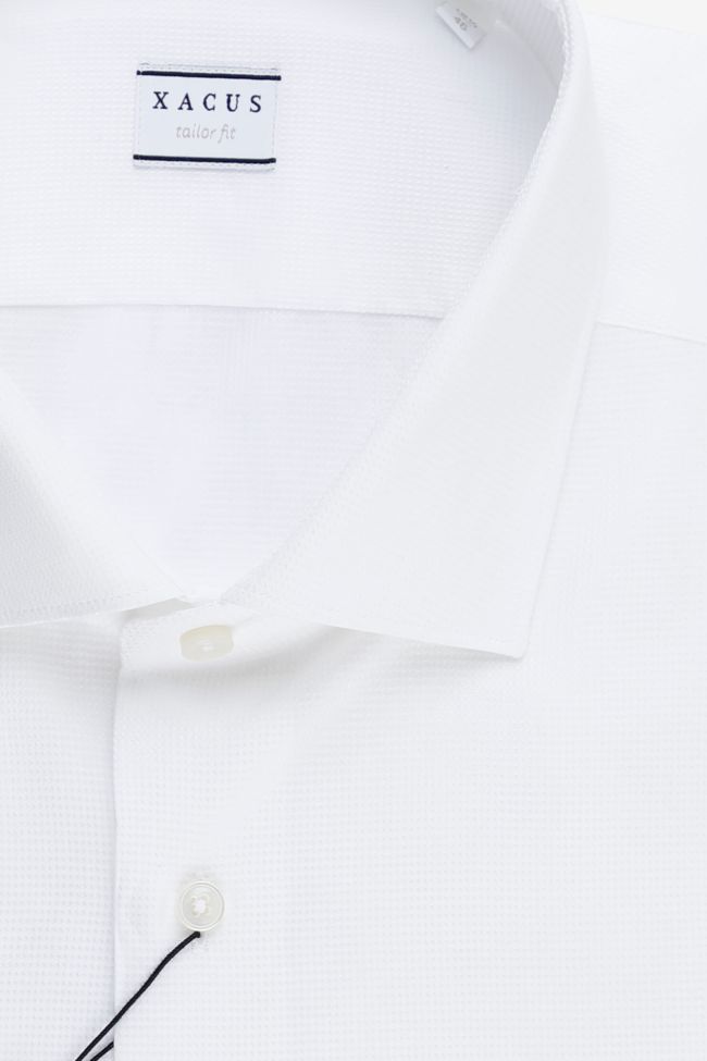 xacus Hemd Herren Xacus Regular Einfarbig 100% Baumwolle kragen Französisch Lange Ärmel
