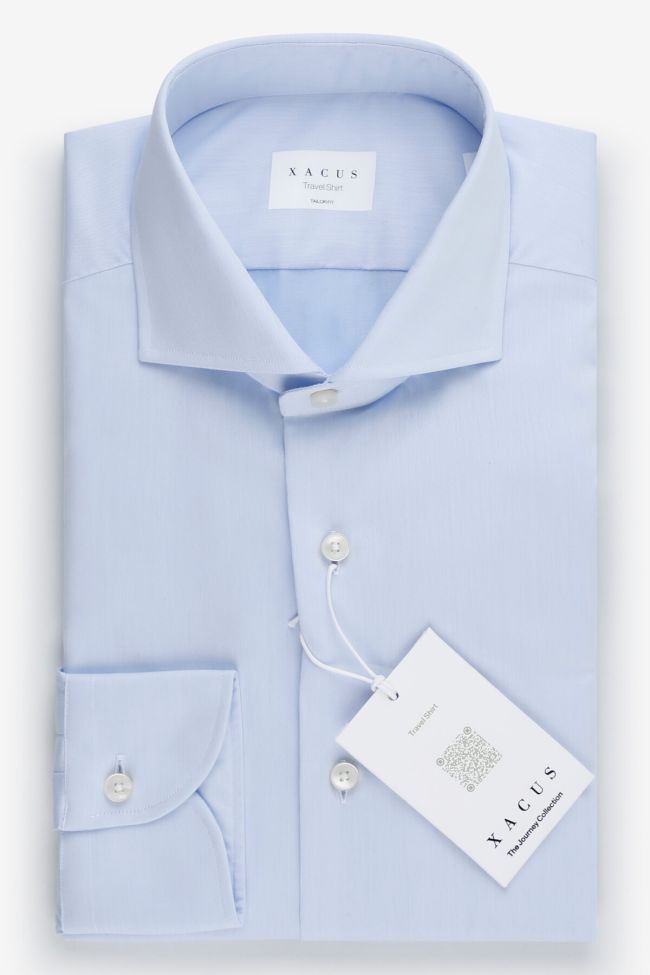 xacus Hemd Herren Xacus Regular Einfarbig 100% Baumwolle kragen Französisch Lange Ärmel
