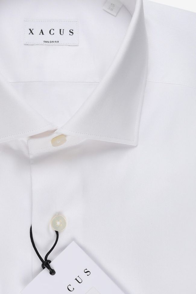 Xacus Hemd Herren Xacus Regular Einfarbig 100% Baumwolle Kragen Französisch Lange Ärmel