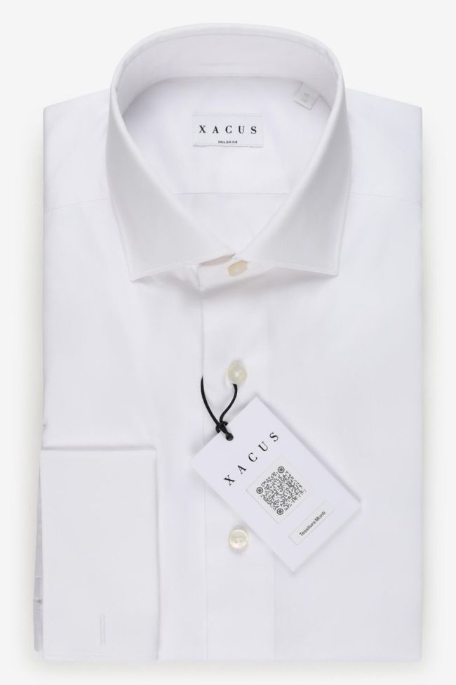 xacus Hemd Herren Xacus Regular Einfarbig 100% Baumwolle kragen Französisch Lange Ärmel
