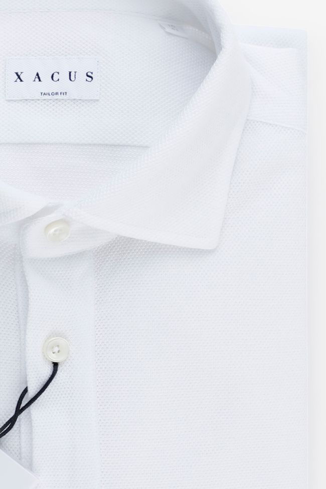 Xacus Hemd Herren Xacus Regular Einfarbig 100% Baumwolle Kragen Französisch Lange Ärmel