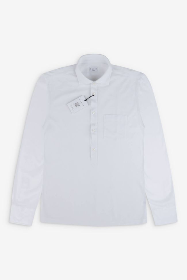 xacus Hemd Herren Xacus Regular Einfarbig 100% Baumwolle kragen Französisch Lange Ärmel