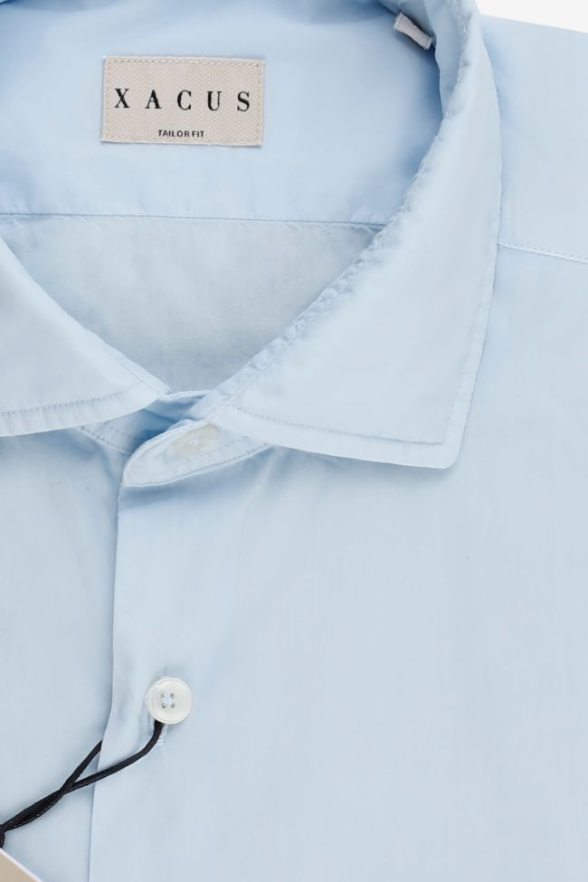 xacus Hemd Herren Xacus Regular Einfarbig 100% Baumwolle gewaschen kragen Französisch Lange Ärmel