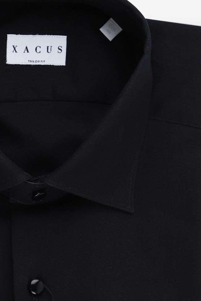 xacus Hemd Herren Xacus Regular Einfarbig 100% Baumwolle kragen Französisch Lange Ärmel