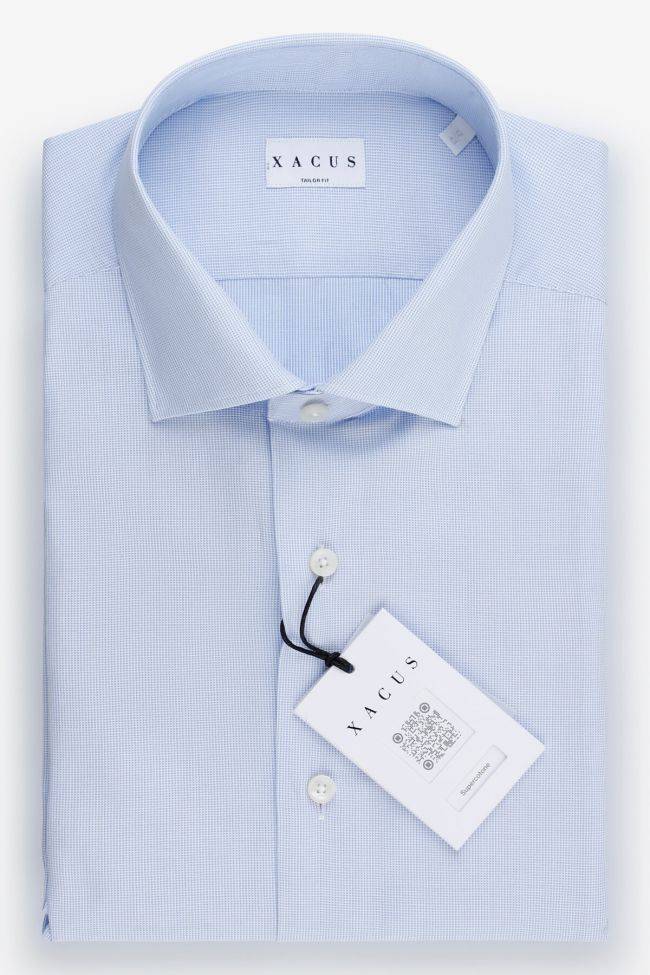 xacus Hemd Herren Xacus Regular Einfarbig 100% Baumwolle kragen Französisch Lange Ärmel