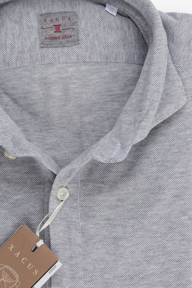 Xacus Hemd Herren Xacus Regular Einfarbig 100% Baumwolle Gewaschen Kragen Französisch Lange Ärmel