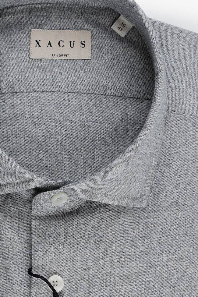 Xacus Hemd Herren Xacus Regular Einfarbig 100% Winter Cotton Kragen Französisch Lange Ärmel