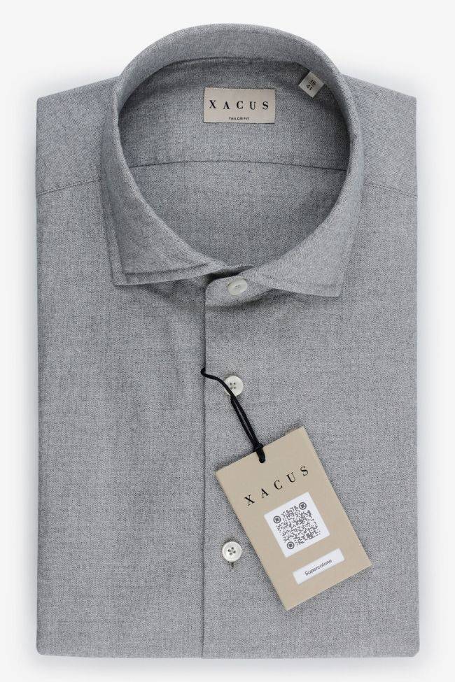 xacus Hemd Herren Xacus Regular Einfarbig 100% winter cotton kragen Französisch Lange Ärmel