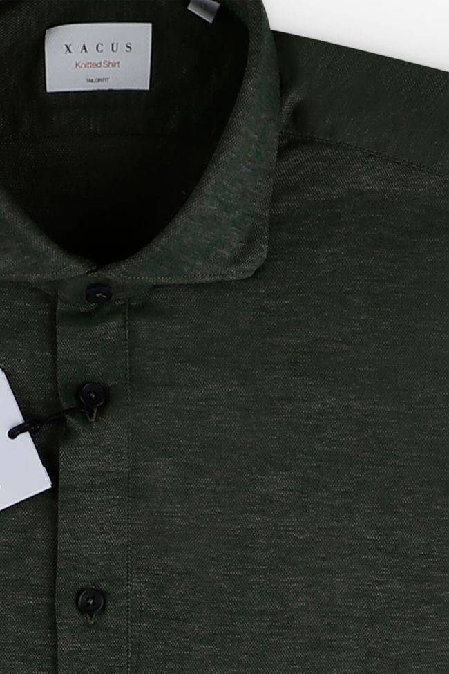 Xacus Hemd Herren Xacus Regular Einfarbig 37% Cotton 63% Lyocell Kragen Französisch Lange Ärmel