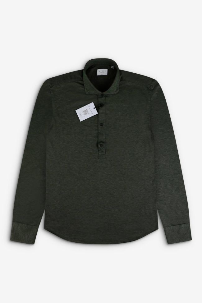 xacus Hemd Herren Xacus Regular Einfarbig 37% cotton 63% Lyocell kragen Französisch Lange Ärmel