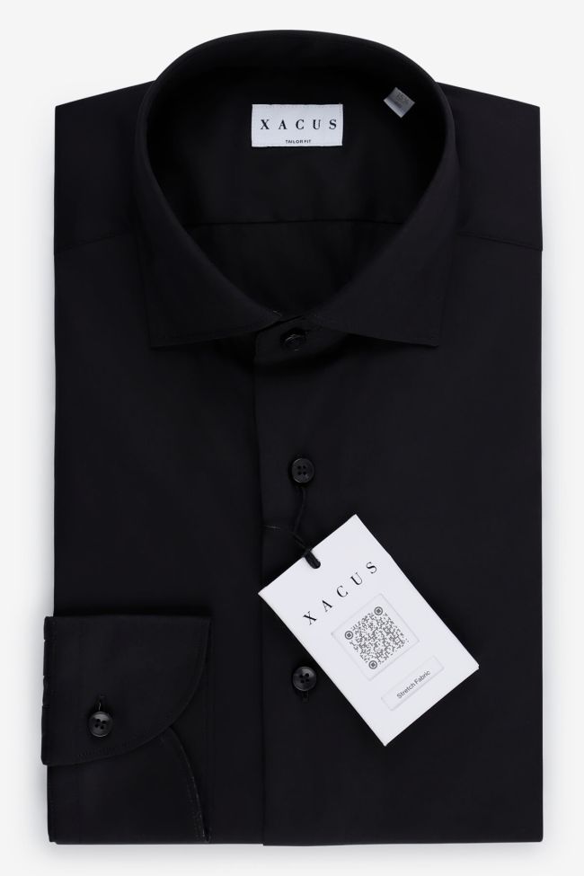 xacus Hemd Herren Xacus Regular Einfarbig 54% cotton 45% pa 1% ea kragen Französisch Lange Ärmel