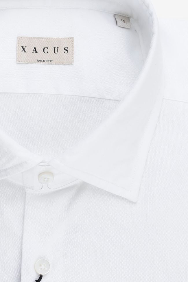Xacus Hemd Herren Xacus Regular Einfarbig 60% Baumwolle - 40% Viskose Kragen Französisch Lange Ärmel