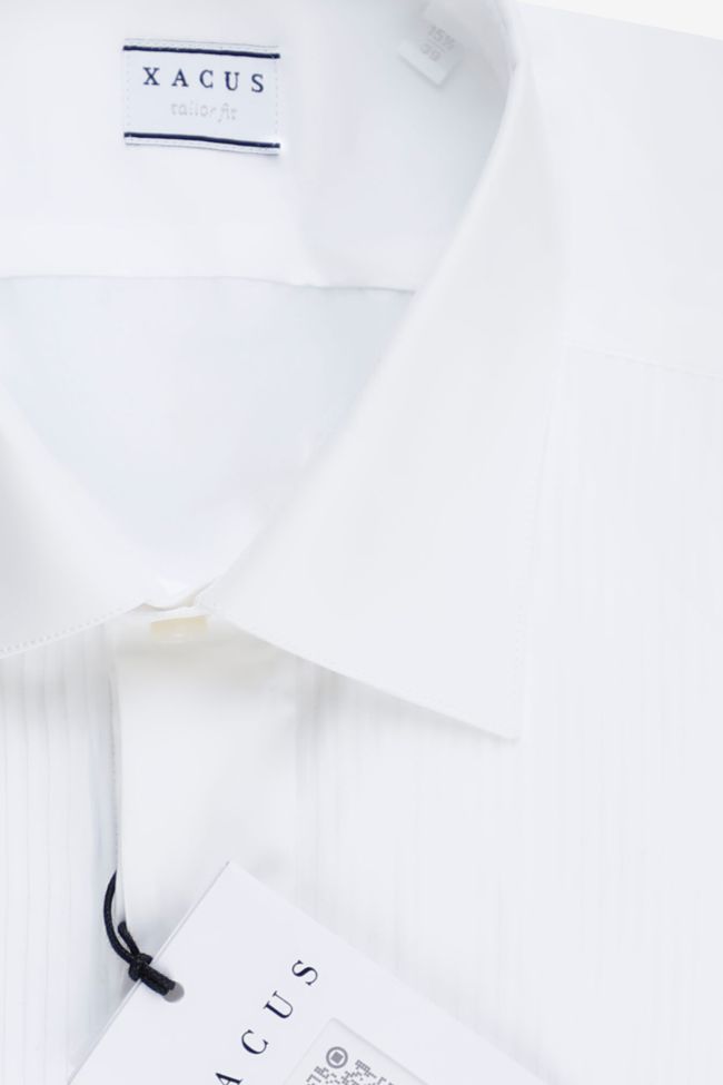 Xacus Hemd Herren Xacus Regular Einfarbig 70% Cotton 3% Elastan 27% Pa Kragen Italienisch Lange Ärmel