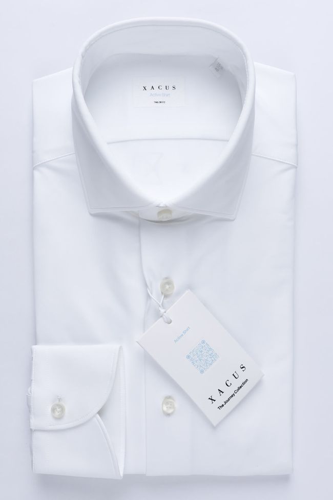 xacus Hemd Herren Xacus Regular Einfarbig 85% poliammide 15% elastam kragen Französisch Lange Ärmel