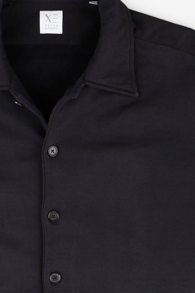Xacus Hemd Herren Xacus Regular Einfarbig 92% Polyestere 8%elestan Kragen Italienisch Lange Ärmel