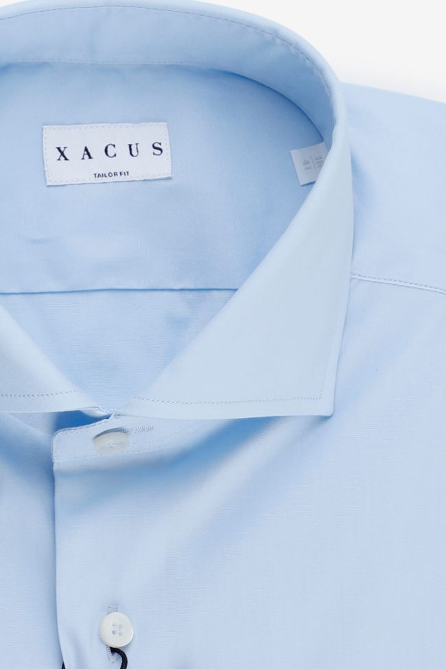 Xacus Hemd Herren Xacus Regular Einfarbig 96% Baumwolle 4% Elastan Kragen Französisch Lange Ärmel