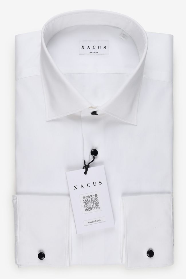 xacus Hemd Herren Xacus Regular Einfarbig 96% Baumwolle 4% elastan kragen Französisch Lange Ärmel