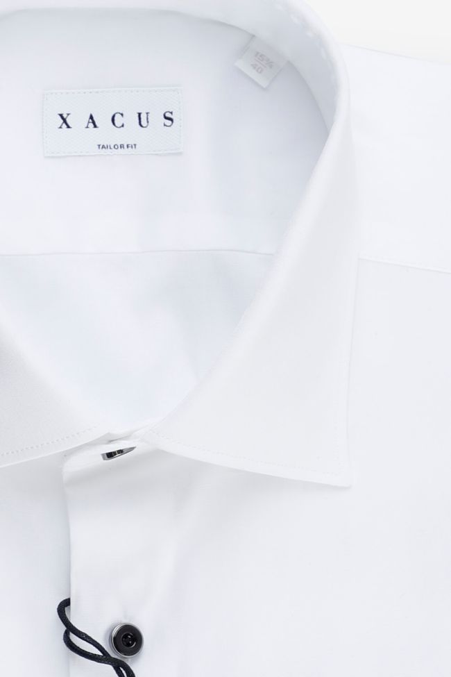 Xacus Hemd Herren Xacus Regular Einfarbig 96% Baumwolle 4% Elastan Kragen Französisch Lange Ärmel