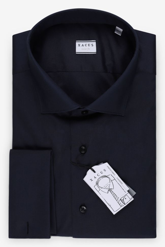 xacus Hemd Herren Xacus Regular Einfarbig 96% Baumwolle 4% elastan kragen Italienisch Lange Ärmel