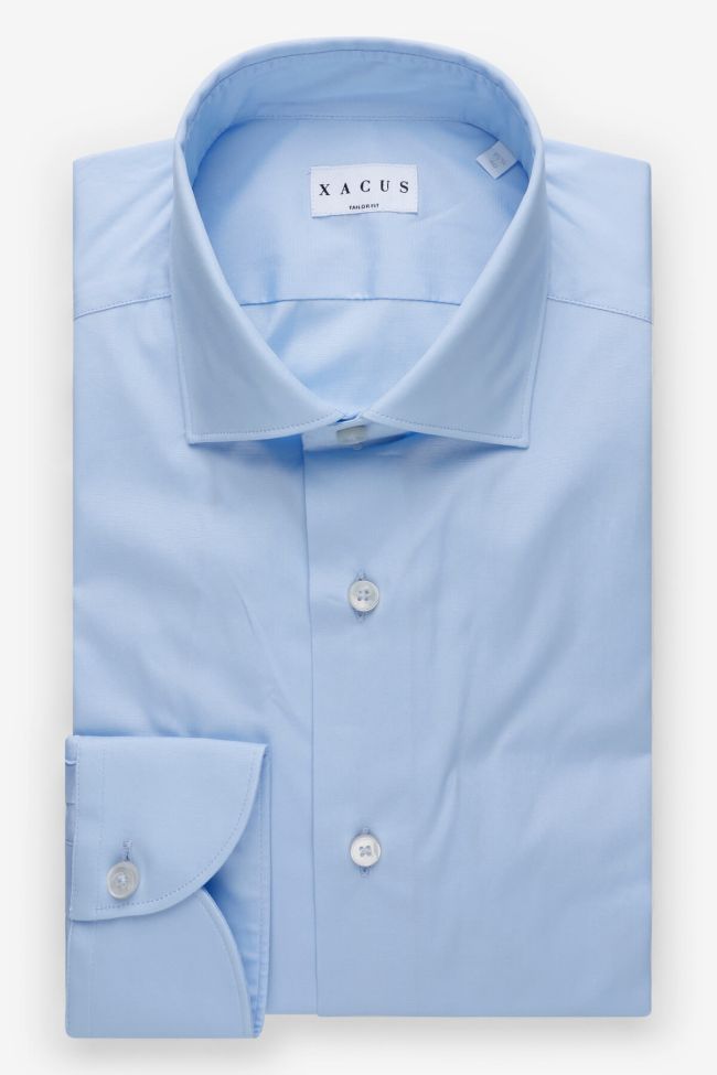 Xacus Hemd Herren Xacus Regular Einfarbig 96% Baumwolle 4% Elastan Kragen Französisch Lange Ärmel