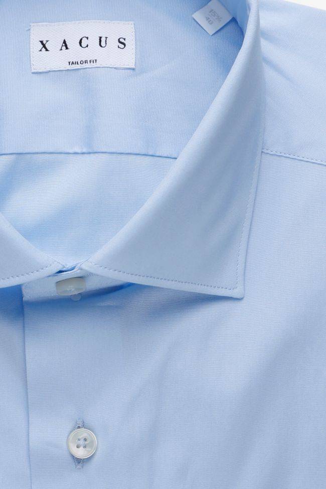 Xacus Hemd Herren Xacus Regular Einfarbig 96% Baumwolle 4% Elastan Kragen Französisch Lange Ärmel