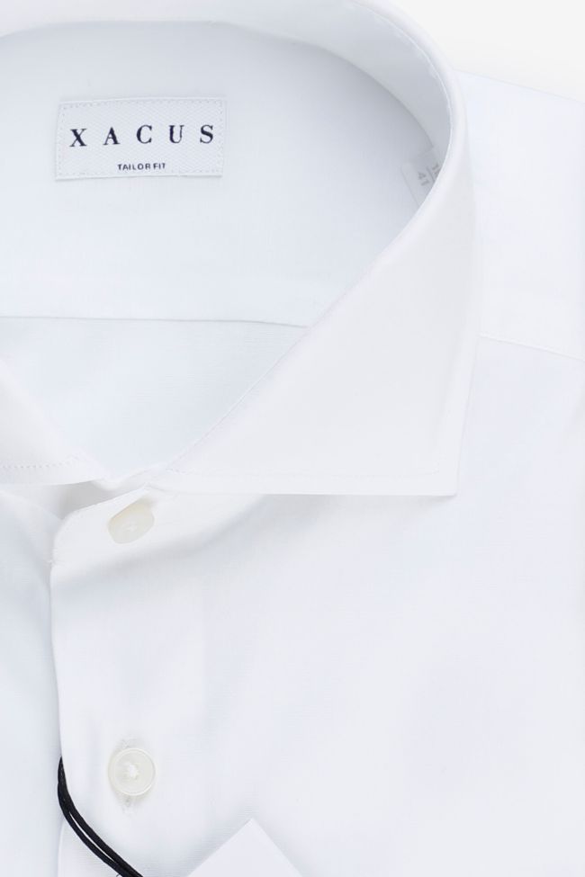 Xacus Hemd Herren Xacus Regular Einfarbig 96% Baumwolle 4% Elastan Kragen Französisch Lange Ärmel