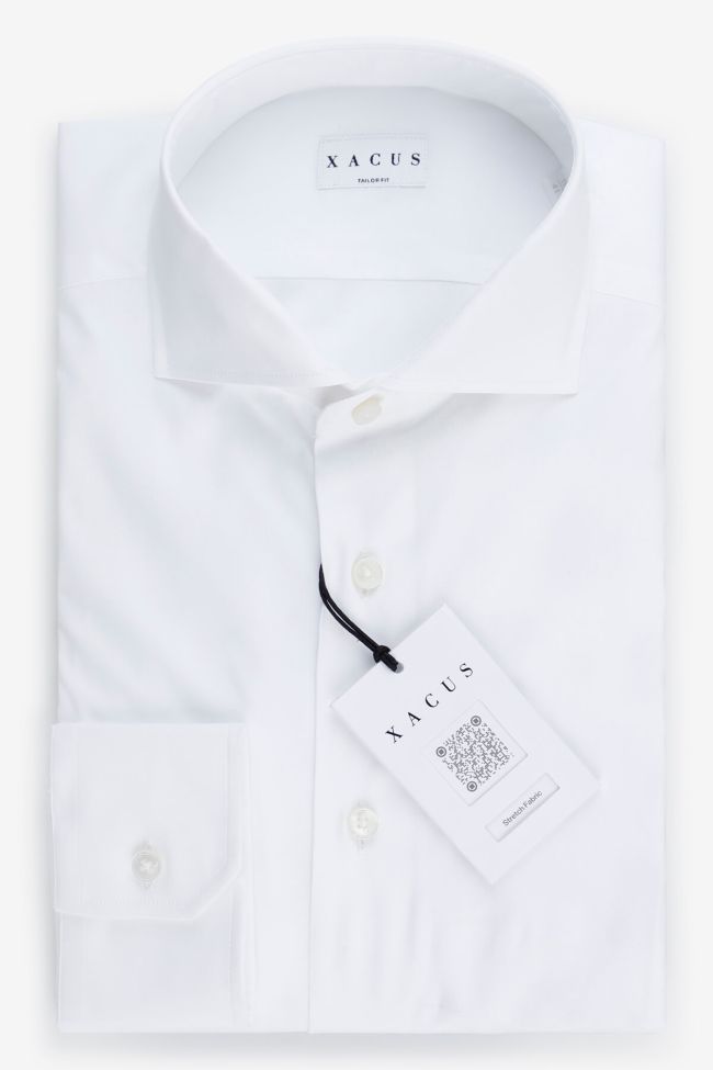xacus Hemd Herren Xacus Regular Einfarbig 96% Baumwolle 4% elastan kragen Französisch Lange Ärmel