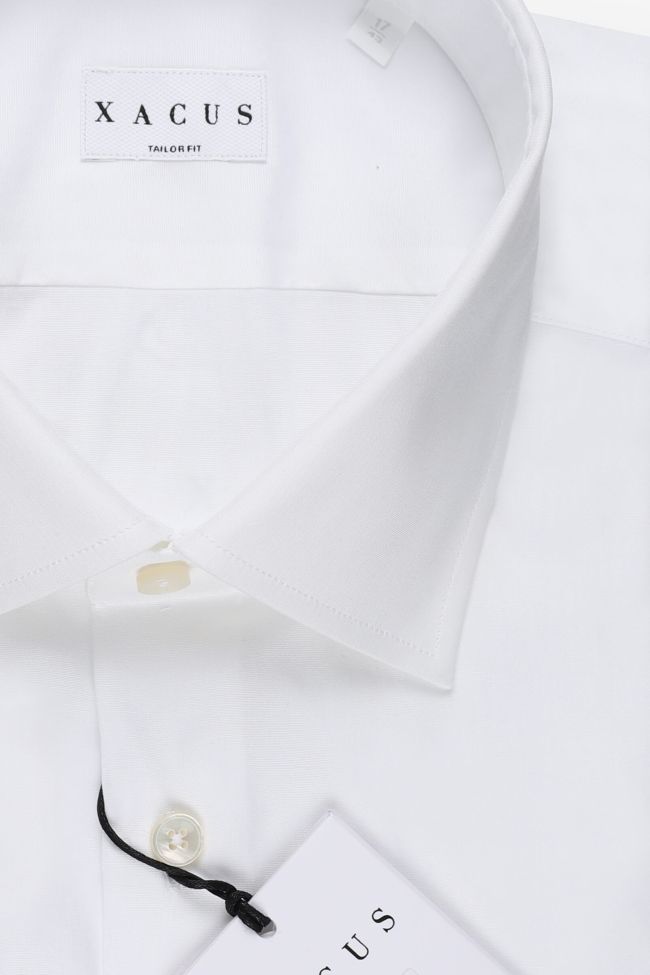 Xacus Hemd Herren Xacus Regular Einfarbig 96% Baumwolle 4% Elastan Kragen Italienisch Lange Ärmel